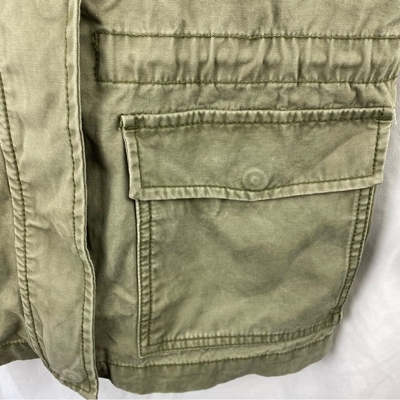 Madewell Passage Utility Cargo Olive Green Military Full Zip Up Jacket Small - Picture 15 of 16